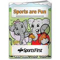 Action Pack Coloring Book W/ Crayons & Sleeve - Sports are Fun